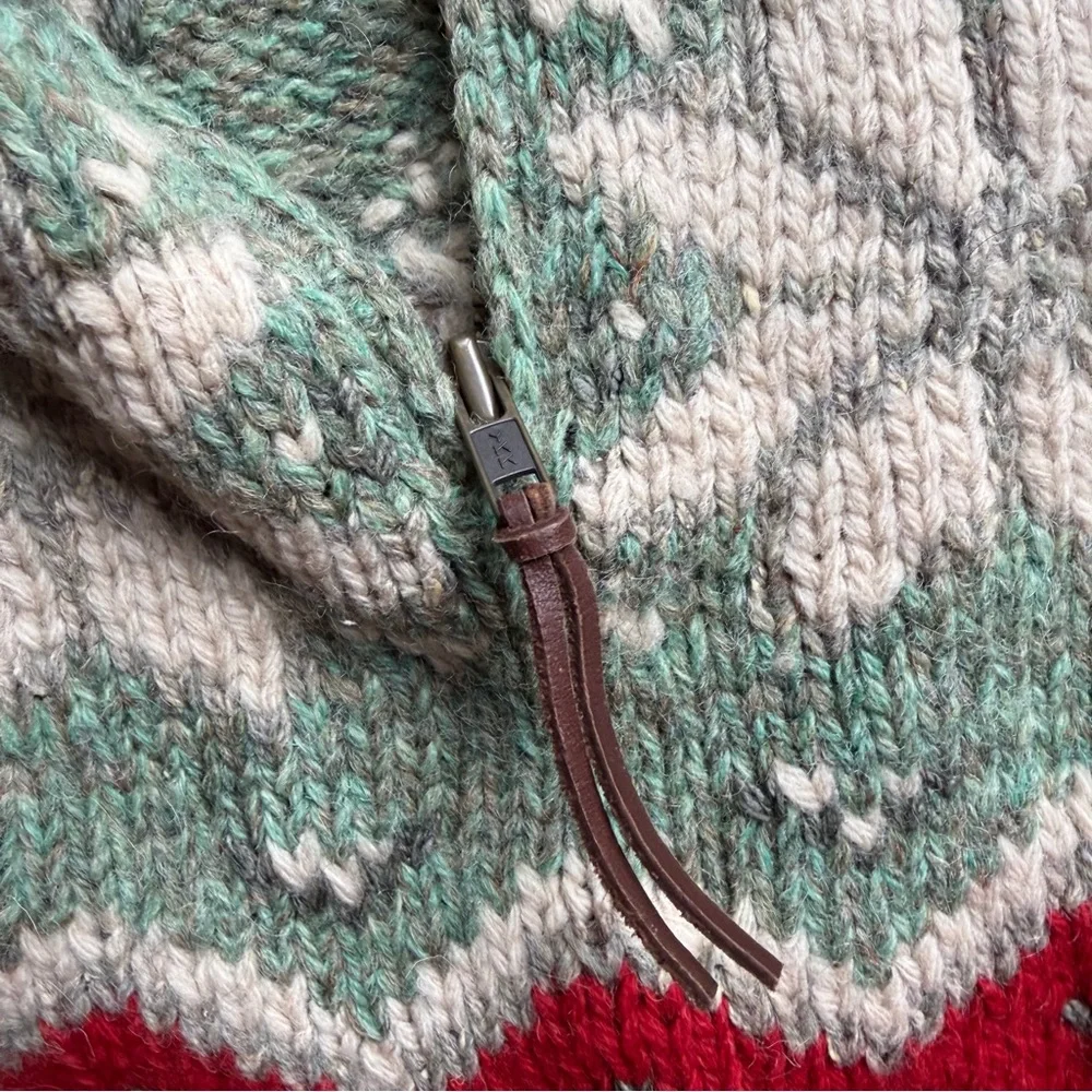 Rare Vintage 90s Ralph Lauren HandKnit Alpaca Wool Blend 1/4 Zip Sweater NEW - Picture 4 of 5